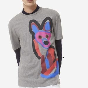 MAISON KITSUNÉ ACIDE FOX PRINT TEE